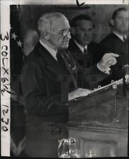 1950 Press Photo President Harry Truman speaks in San Francisco, California picture