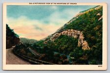 Mountains Of Virginia VA Picturesque View VINTAGE Postcard picture