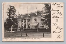 1904 World's Fair St Louis Missouri Massachusetts Building Postcard picture