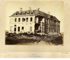 Liebert, Paris, Stains, ruins of the Chateau vintage albumen print, La Commune Ti picture
