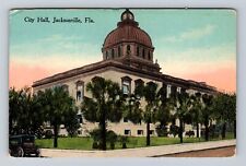Jacksonville FL-Florida, City Hall, Antique, Vintage Souvenir Postcard picture