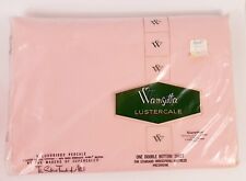VINTAGE WAMSUTTA LUSTERCALE ONE DOUBLE BOTTOM PINK SHEET NOS picture