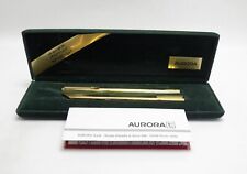 Vintage Aurora 18K Gold Plated Ballpoint Pen & Fountain Pen - Nib 14K picture