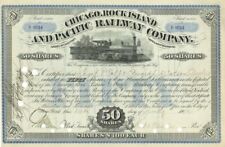 Chicago, Rock Island and Pacific Railway Co. Issued to Samuel P. Colt - Autograp picture