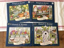 LOT OF 4 LANG ~HEART & HOME~ WALL CALENDARS W/ENVELOP 2020 2021 2022 2023 MINT picture