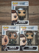 The 100 Funko Pop lot of 3 Pops. Octavia, Lincoln, and Lexa. Vaulted Collection. picture