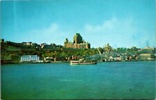General View of Quebec Canada Citadel Chateau Frontenac VTG Chrome Postcard B29 picture