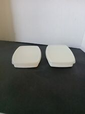 Vintage TUPPERWARE 813 & 814 Lid Divided Lunch Container Slimline picture