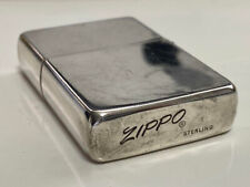 ZIPPO Oil Lighter Vintage 1970s-1980s Sterling Silver picture