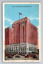 Milwaukee, WI-Wisconsin, Hotel Schroeder Antique c1936 Souvenir Vintage Postcard picture