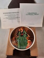 collector plate  grandma's courting dress Donald Zolan 1984 Norman Rockwell  picture
