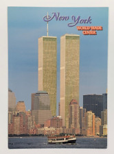 Greetings from New York City World Trade Center Twin Towers New York Postcard picture