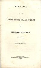 Catalogue of the trustees, instructers, and students of Leicester Academy  picture