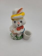 Vintage Simon Brand Easter Bunny Small Taper Candle Figurine 3.5” Tall picture