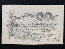 New Rockford North Dakota ND Baby Congratulations 1914 Antique Photo Postcard picture