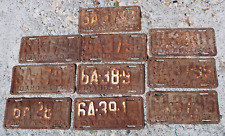 Lot of 10 Old Antique Vintage Idaho License Plates - 1938 picture