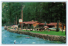 1962 Cha-Nel-Bo Lodge & Cottages On Big Thompson River Drake CO Postcard picture
