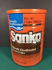 Vintage Sanka | 13oz Coffee Can With Lid | Empty picture