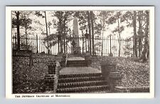 Monticello VA-Virginia, The Jefferson Graveyard, Antique, Vintage Postcard picture