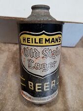 Heileman's Old style lager cone top beer can , empty picture
