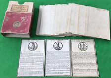 Old Antique 1806 French JOUY Geography Card Game JEU DE CARTES GEOGRAPHIQUES picture