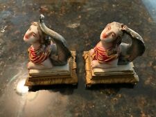 Two Antique  capdimonte porcelain girls /mermaids/figurines~hallmarked Unusual picture