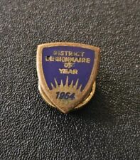 Rare 1954 District Legionnaire Of The Year Award Pin Screwback  picture