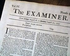 Rare JONATHAN SWIFT as Editor of Early 18th Century THE EXAMINER 1713 Newspaper picture