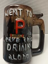 VINTAGE MUG- WET YOUR WHISTLE-WENT TO P LEAVE THIS DRINK ALONE. L237 picture