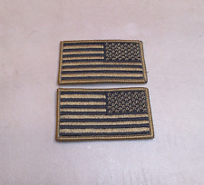 Pair of 2 US Army Reverse Field Flag Patches for the Multicam OCP Camo Uniform picture