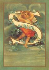 L'Alphabet Des Angelots Cupid's Paris Alphabet Letter S Postcard 5850c picture
