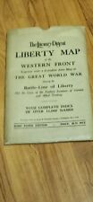 The literary Digest LIBERTY MAP of the WESTERN FRONT Together with a Complete... picture