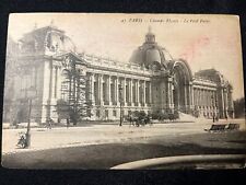 Antique CHAMP ELYSEES PARIS FRANCE RPPC Photo Postcard Rare B&w picture