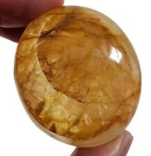 Golden Healer Quartz Crystal Polished Pebble Madagascar 58.2 grams. picture