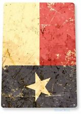 TEXAS FLAG 11 X 8 TIN SIGN NOSTALGIC REPRODUCTION ADVERTISEMENT USA picture