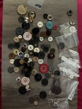 Assorted Sew Buttons New/Used/Vintage Metal Plastic Resin Wood picture