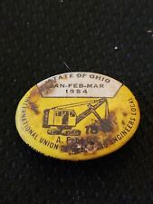 Vintage Pin 1954 International Union of Operating Engineer Local 18 AFL CIO Ohio picture