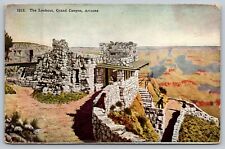 The Lookout, Grand Canyon, Arizona Fred Harvey Postcard picture