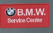 NEW 2 X 4 1/8 INCH RED BMW SERVICE CENTER IRON ON PATCH  CS1 picture