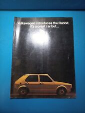 1975 Volkswagen Rabbit & Scirocco Brochure picture