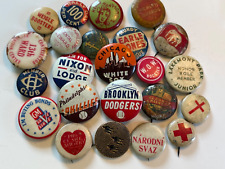 PIN BUTTONS BADGE Collection baseball POLITICAL Svaz národní antique vintage lot picture