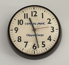 PAN AM Clipper Cargo Clock ~WORKS 9-1/2