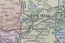 Vintage 1901 MINNESOTA Map 14