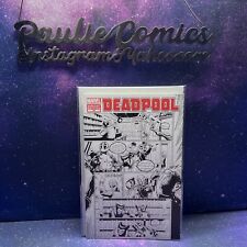 Deadpool #50 Blank Sketch/Signed Jeffrey Edwards DP vs Stan Lee Marvel Comics 🔥 picture