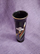 Vintage Otagiri Japan Black Bud Vase picture