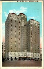 1929, HOUSTON, TX. SAN JACINTO HOTEL.. POSTCARD. DD12 picture