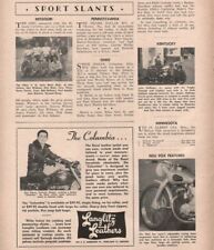 1952 Sports Slants & Trade Winds - 3-Page Vintage Motorcycle Article picture