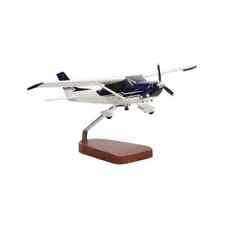 NEW Cessna® 182 Skylane (Blue & White) Large Mahogany Model picture
