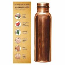 Pure Copper Water Bottle For Ayurveda Health  Yoga Benefits 950ML picture