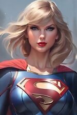 Taylor Swift Supergirl Postcards | 4x6 inch picture